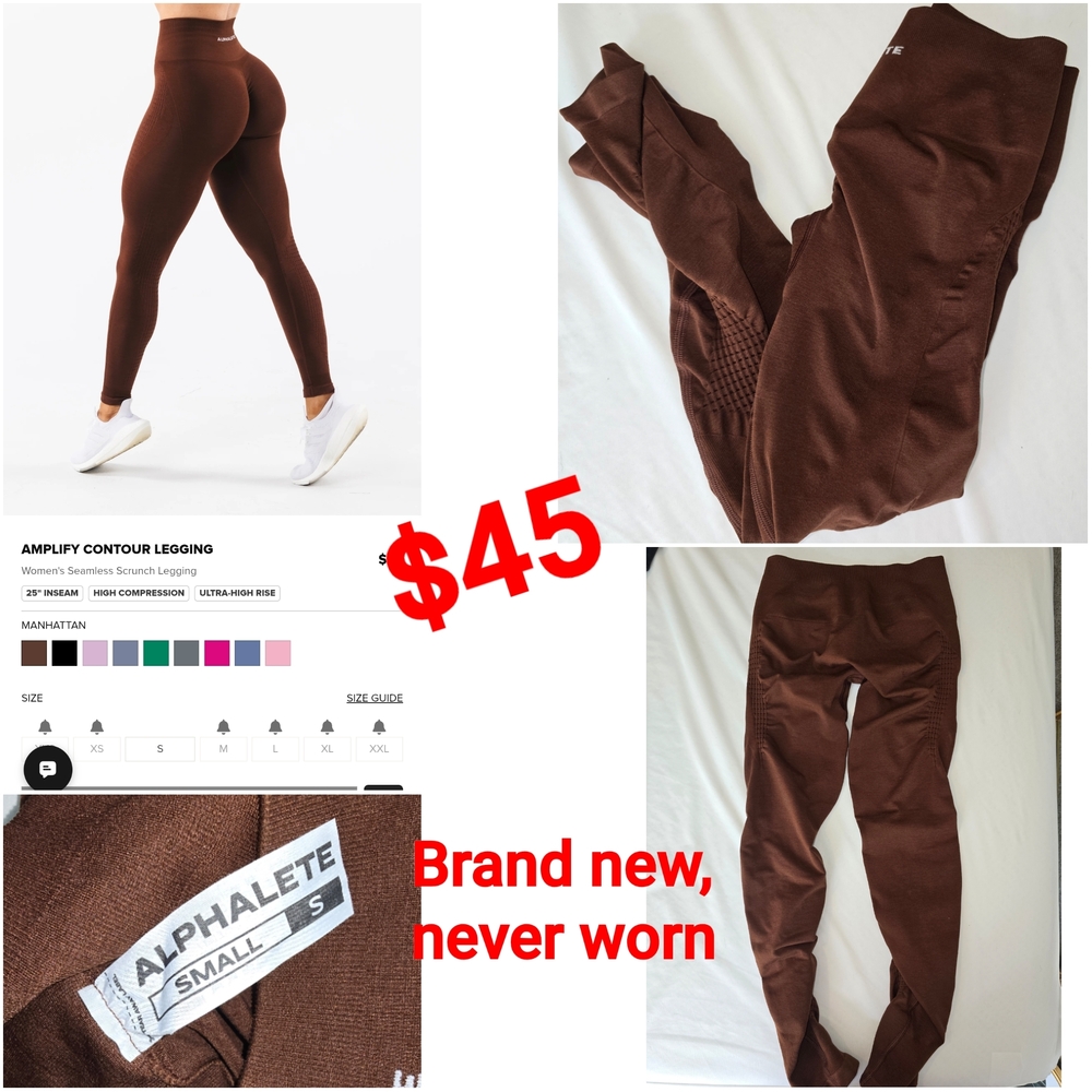 Alphalete Women's Chocolate Amplify Leggings
